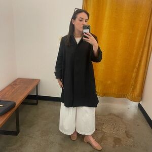 Prada Black Raincoat. Size 42.